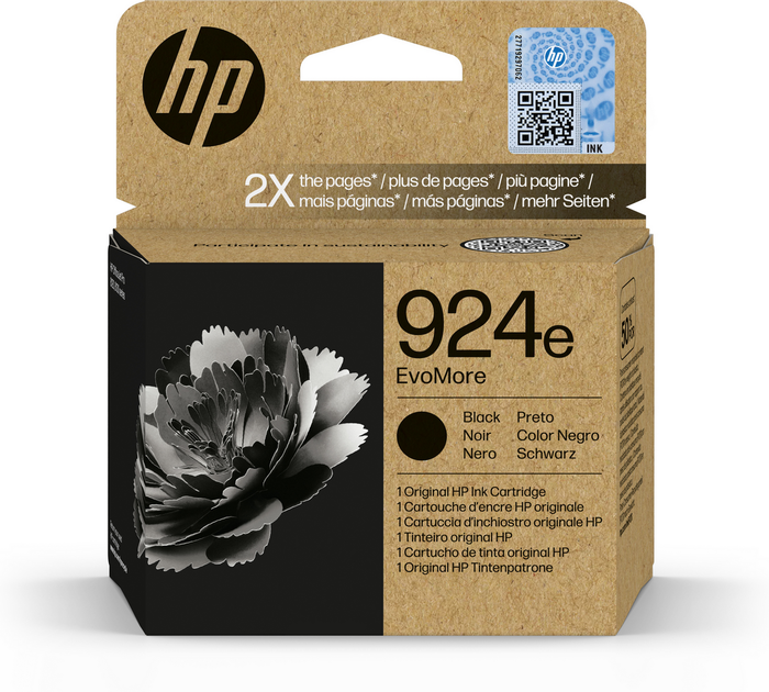 HP Encre 924E / 4K0V0NE Noir XL, cartouche d'encre originale HP Encre 924E / 4K0V0NE Noir XL, cartouche d'encre originale