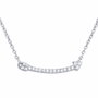 Diamonfire Collier en argent motif flèche et zirconite