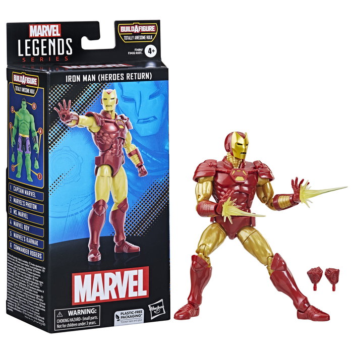 Hasbro Marvel Legends Series Figurine Iron Man avec Armure et Accessoires Avengers