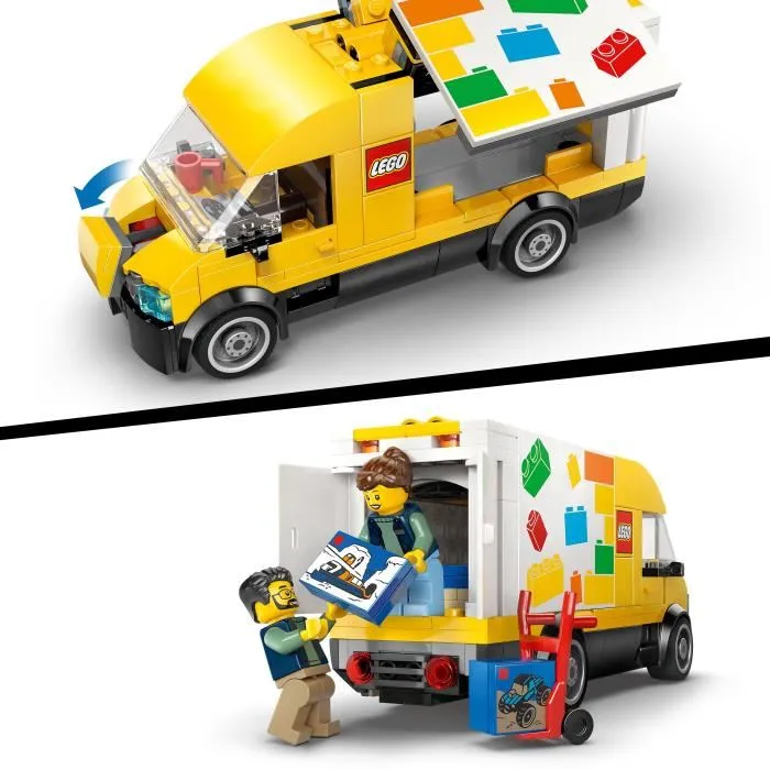 LEGO Set City 60500 - Le Van LEGO, Jeu de Construction avec 2 Minifigurines pour Enfants Dès 6 Ans
