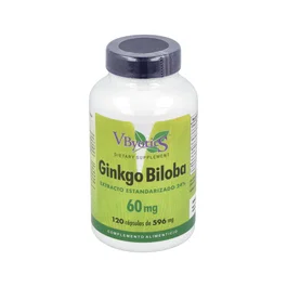 VBYOTICS Ginkgo Biloba 60mg, 120 capsules