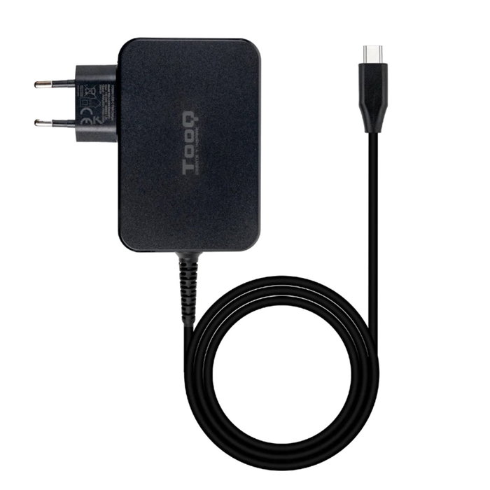 Tooq TQLC-USBCGAN90PD Chargeur Portable GAN USB-C PD 90W Noir
