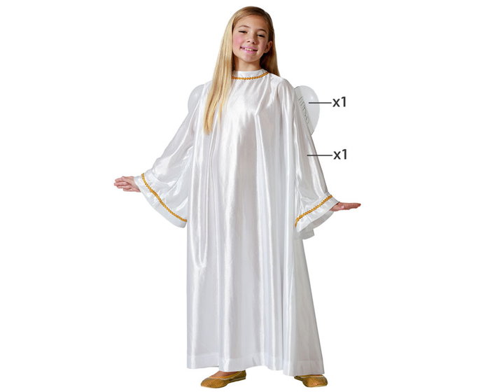 atosa Disfraz Ange Blanco Niña Infantil Navideño atosa Disfraz Ange Blanco Niña Infantil Navideño
