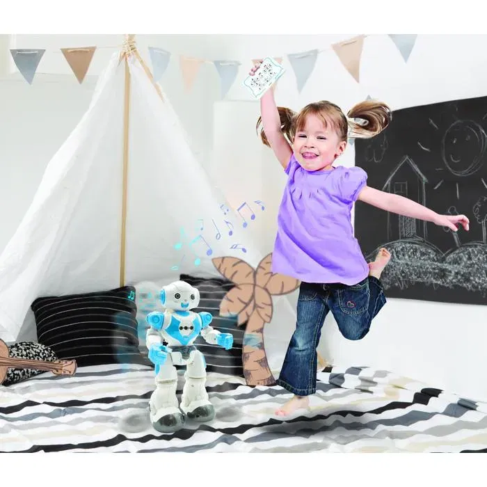 Powerman Neo Robot - Robot programmable avec télécommande, effets lumineux et sonores, pour enfants à partir de 3 ans