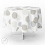 ORYX Nappe ronde en PVC Ø 140 cm Cercles Beige