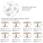 ORYX Nappe ronde en PVC Ø 140 cm Cercles Beige
