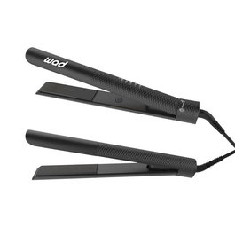 Wad Professional Beauty Energy - Lisseur à plaques flottantes en tourmaline noire avec 5 réglages de température (160-240°C), verrouillage et câble rotatif - Noir