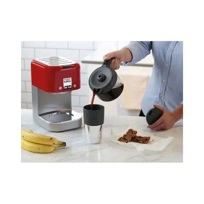 Kenwood Cafetière Filtre KMIX COX750RD - 1200 W - Rouge - 8 tasses - Sélecteur d'arôme - Plateau chauffe-tasse - Maintien au chaud