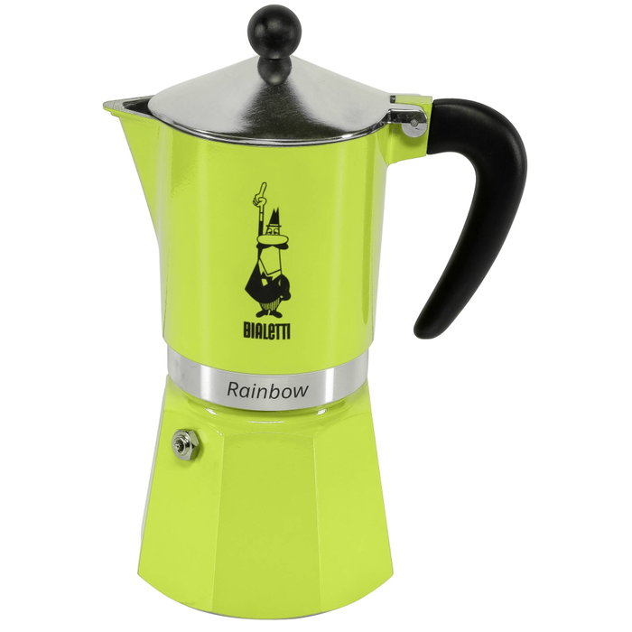 Bialetti Cafetiere italienne Rainbow, Vert, 6 tasses Bialetti Cafetiere italienne Rainbow, Vert, 6 tasses