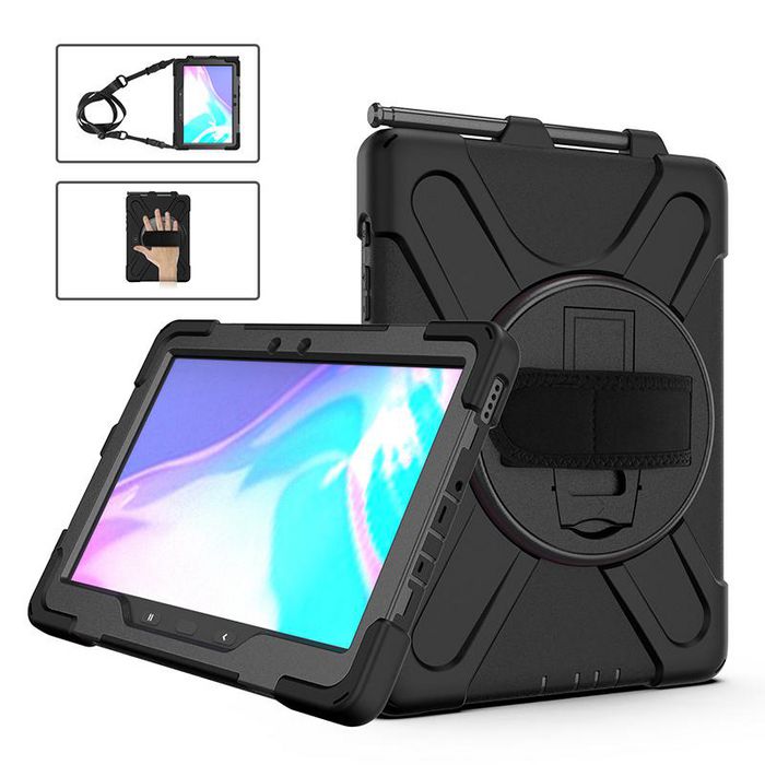 eSTUFF CHICAGO Coque de protection avec protège-écran pour Samsung Galaxy Tab Active5 Pro/Active4 Pro/Active Pro, Noir eSTUFF CHICAGO Coque de protection avec protège-écran pour Samsung Galaxy Tab Active5 Pro/Active4 Pro/Active Pro, Noir