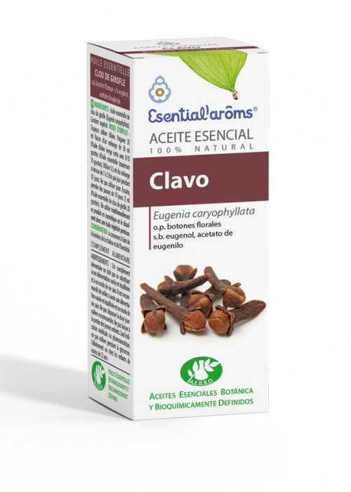 ESENTIAL AROMS Huile Essentielle de Clou de Girofle 100 ml ESENTIAL AROMS Huile Essentielle de Clou de Girofle 100 ml