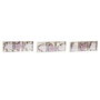 Décoration Suspendue DKD Home Decor Rose Rose clair Bois 6,5 x 1 x 6,5 cm (9 Pièces) (3 Unités)