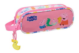 Safta Coffret de rangement double Peppa Pig "Baby Pig" 21x8x6cm, coffre à jouets pour enfant dès 3 ans