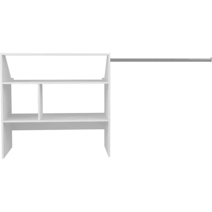 ARTIC EKIPA - Kit dressing sous comble, 1 penderie, décor mélaminé blanc, L197 x P50 x H94 cm ARTIC EKIPA - Kit dressing sous comble, 1 penderie, décor mélaminé blanc, L197 x P50 x H94 cm