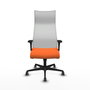 Piqueras y Crespo Chaise de Bureau Albacete XL Orange et Blanc