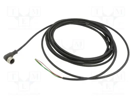 TELEMECANIQUE SENSORS Câble pour capteurs, 3 broches, UNF 1/2-20 femelle, angulaire, 5m
