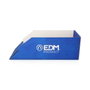 Edm Caisse présentoir matériel électrique, carton bleu, 19.8 x 46.5 x 15.5 cm