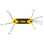 WOLFPACK LINEA PROFESIONAL Set de 8 clés Torx pliables