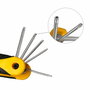 WOLFPACK LINEA PROFESIONAL Set de 8 clés Torx pliables