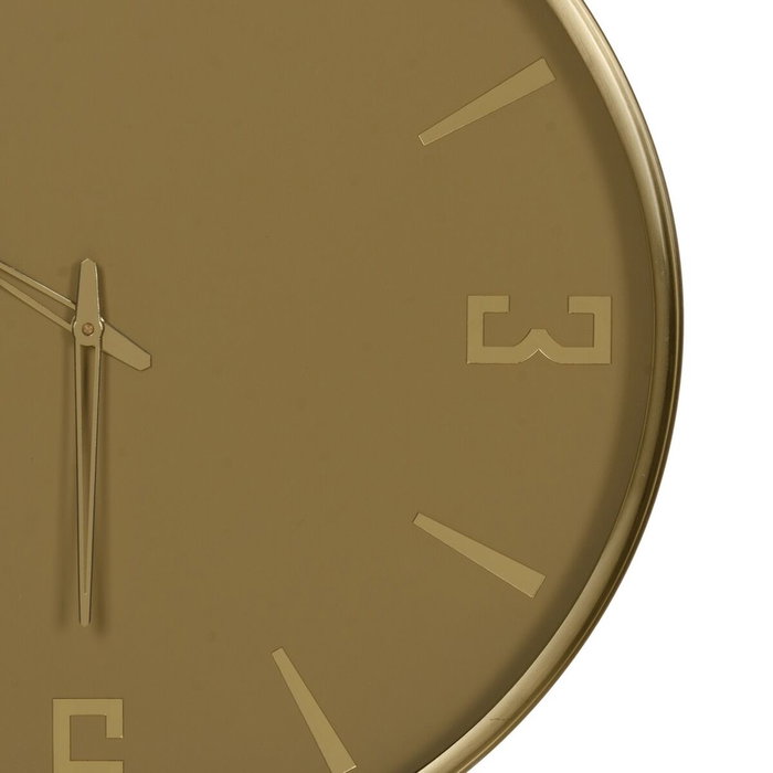 BigBuy Home Horloge Murale Jaune Verre Acier 51 x 5 x 51 cm