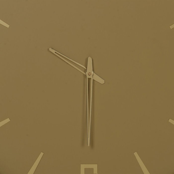 BigBuy Home Horloge Murale Jaune Verre Acier 51 x 5 x 51 cm