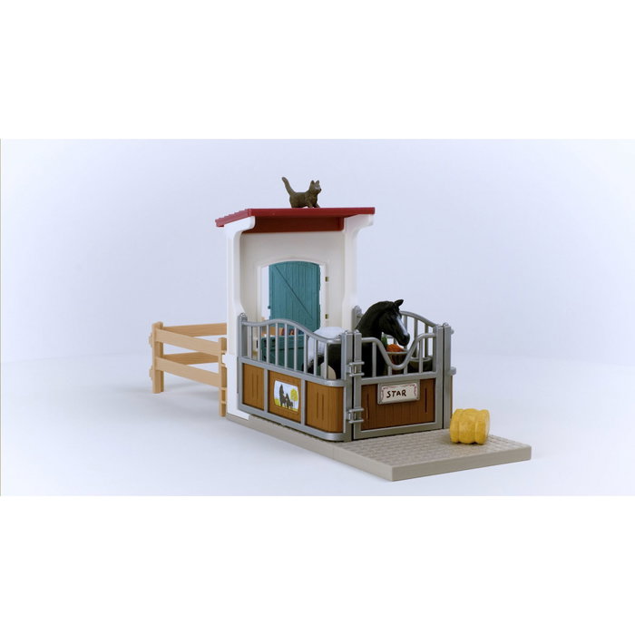 Schleich Horse Club 42611 - Box pour chevaux avec jument et poulain Appaloosa