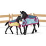 Schleich Horse Club 42611 - Box pour chevaux avec jument et poulain Appaloosa