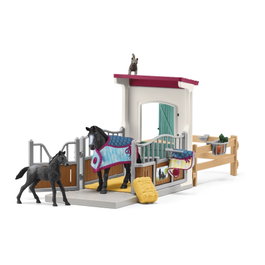 Schleich Horse Club 42611 - Box pour chevaux avec jument et poulain Appaloosa