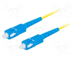 LANBERG Patch cord en fibre optique SC/UPC, 5m, jaune