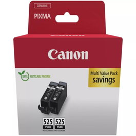 Canon PGI-525PGBK Pack de 2 Cartouches d'encre Noire Pigmentée Originales - 19 ml