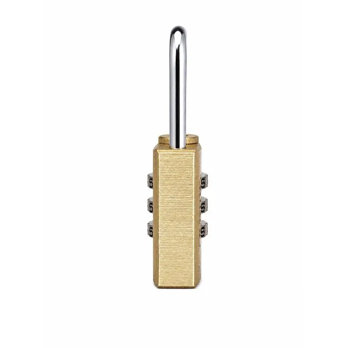 Abus Cadenas à combinaison 165/20 en laiton massif avec anse en acier