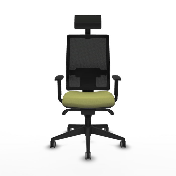 Piqueras y Crespo Chaise de Bureau Horna Vert Olive avec Appui-tête