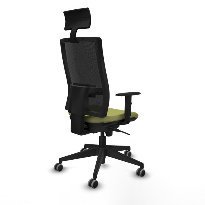 Piqueras y Crespo Chaise de Bureau Horna Vert Olive avec Appui-tête