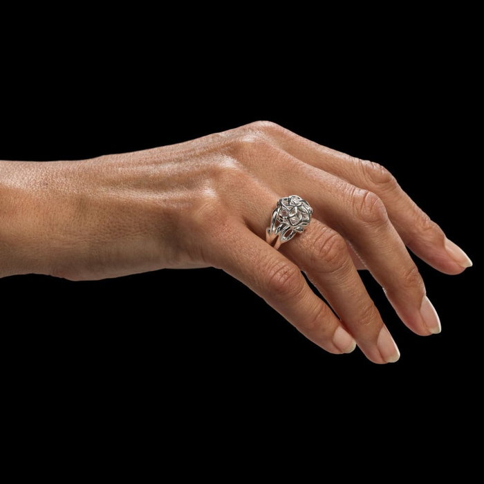 Weta Workshop Bague de Galadriel Nenya Le Seigneur des Anneaux argent sterling Taille 9.75