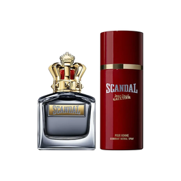 Coffret Jean Paul Gaultier Scandal Pour Homme : Eau de toilette 100 ml + Déodorant spray 150 ml