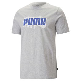 T-shirt à manches courtes homme Puma Puma Graphics Wordin Gris clair
