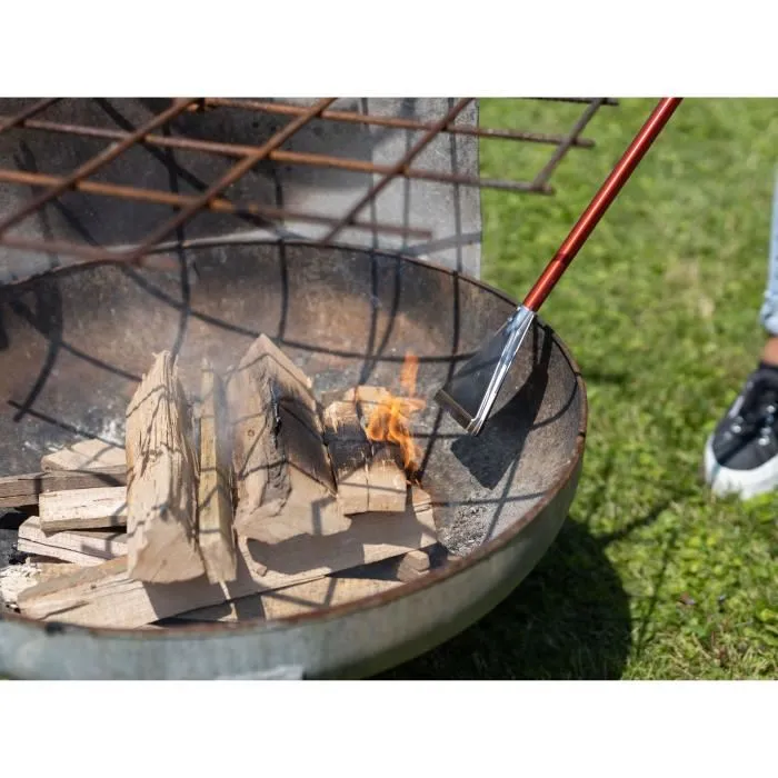 Rothenberger Brûleur désherbeur Premium bec large, allumage automatique piezo, 990°C, ø40 mm, rouge et jaune, désherbage ciblé écologique sans produits chimiques