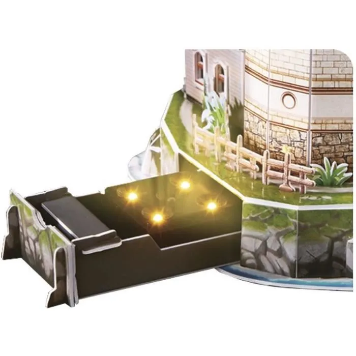 Explora Sciences Puzzle 3D Phare - Kit de modélisme éducatif 72 pièces - À partir de 8 ans - Facile à assembler sans colle