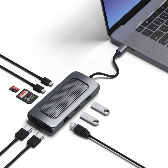 Satechi USB-C Multiport MX Adapter Space Gray Anthracite