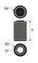 Green Filters G591005 Filtre de remplacement rond