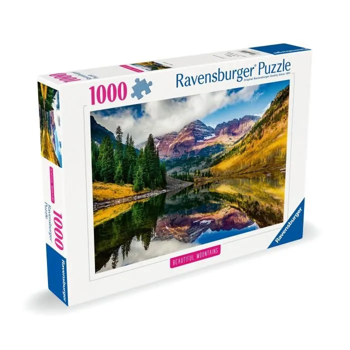 Ravensburger 12000255 - Puzzle 1000 pièces - Vue d'Aspen au Colorado - Photographie Highlights - Pour adultes et enfants dès 14 ans - Qualité supérieure