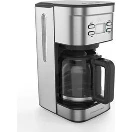 Continental Edison Cafetière Filtre Programmable Inox 1.5L 900W avec Minuteur Digital et Écran LCD