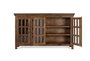 GINER Y COLOMER Buffet haut en bois de teck recyclé couleur noisette