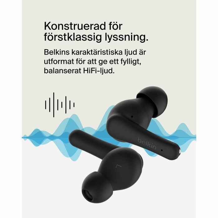 Casque Belkin SOUNDFORM RHYTHM TR Noir
