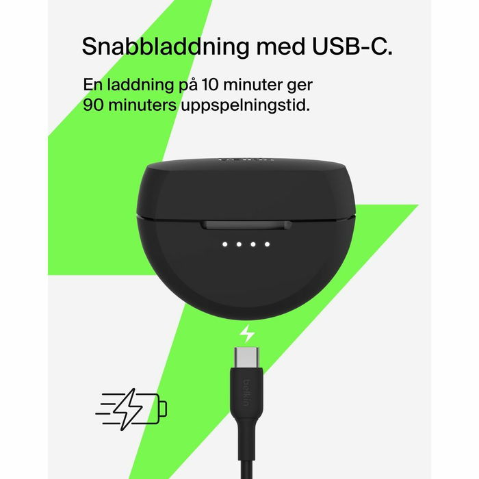 Casque Belkin SOUNDFORM RHYTHM TR Noir