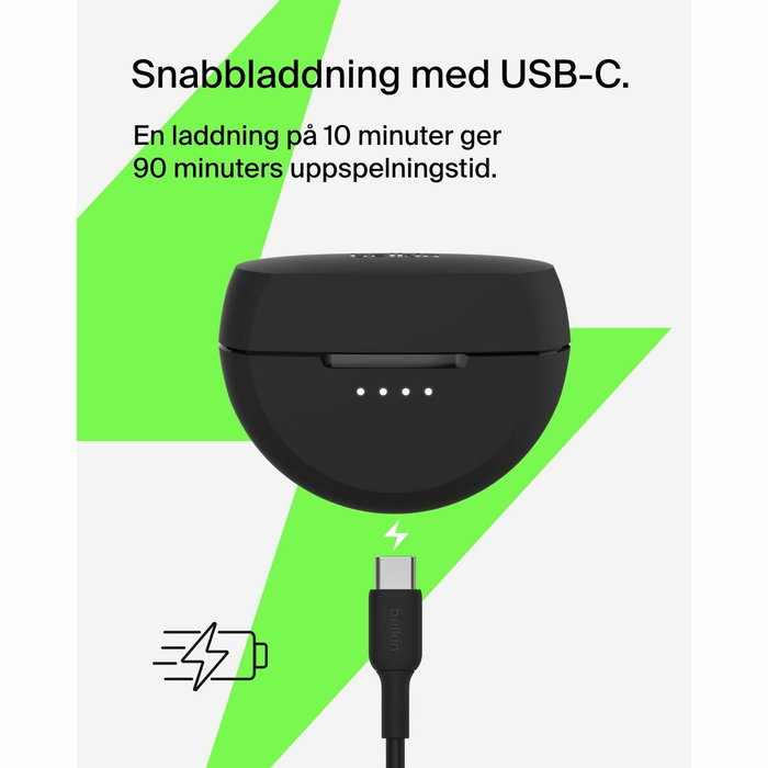 Casque Belkin SOUNDFORM RHYTHM TR Noir Casque Belkin SOUNDFORM RHYTHM TR Noir