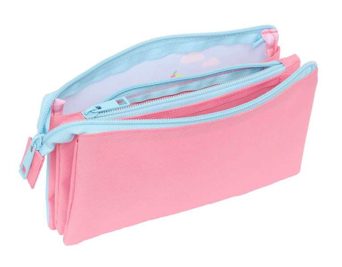 Peppa Pig Triple Porte-Tout Organisateur Boîte de Rangement 22 x 12 x 3 cm - Pour Enfants dès 3 ans