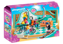 PLAYMOBIL Boutique de skate et de bicyclette 9402