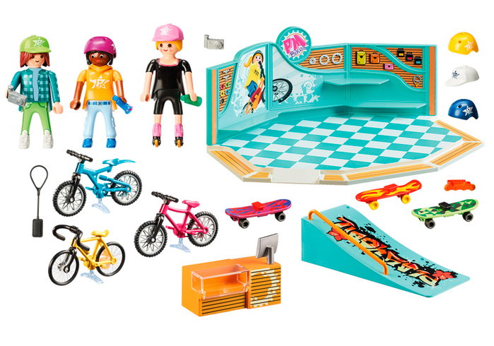 PLAYMOBIL Boutique de skate et de bicyclette 9402