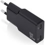 Chargeur mural Aisens ASCH-30W2P049-BK Noir 30 W